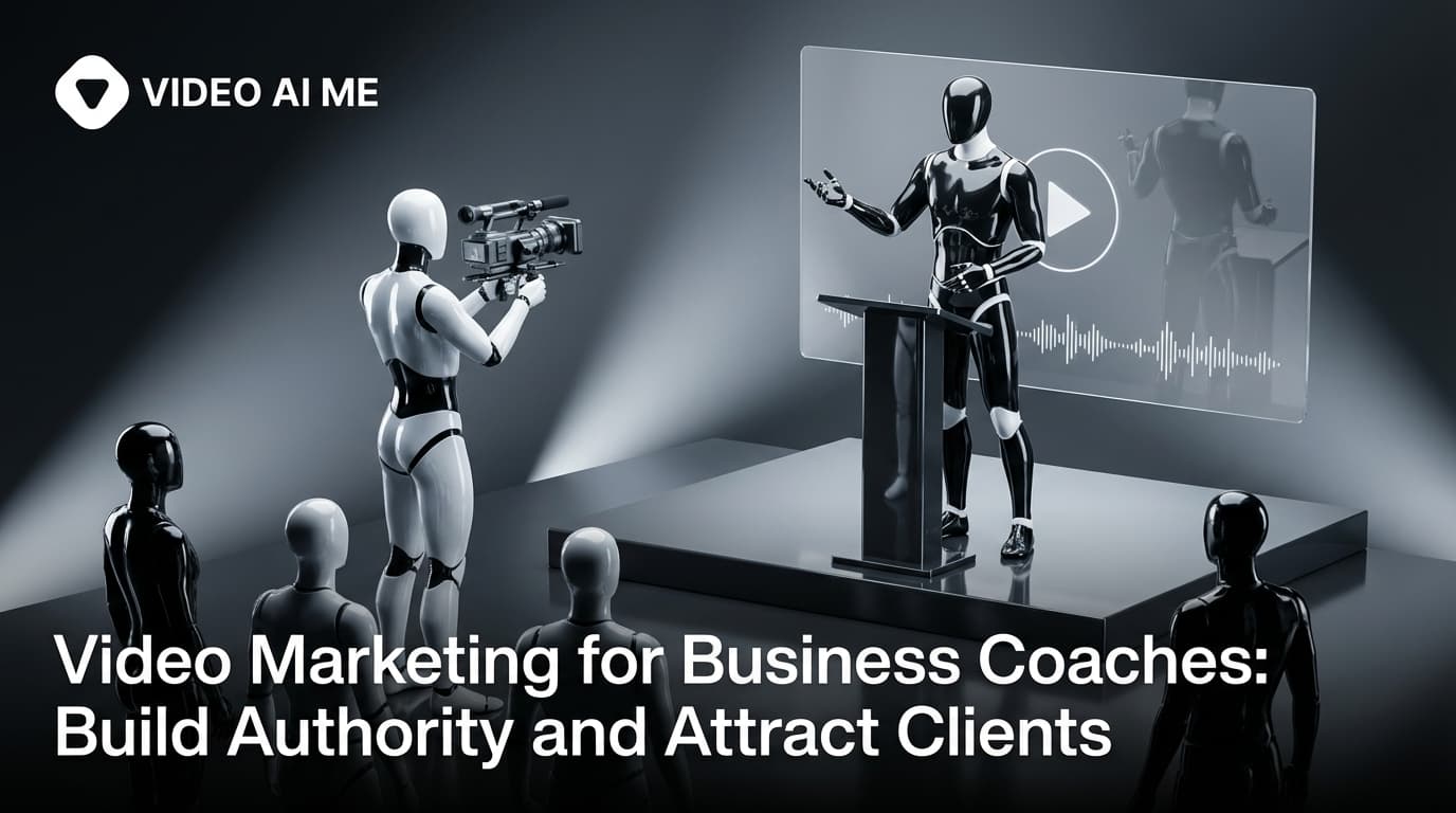 Business coach creating video content for personal brand and client attraction