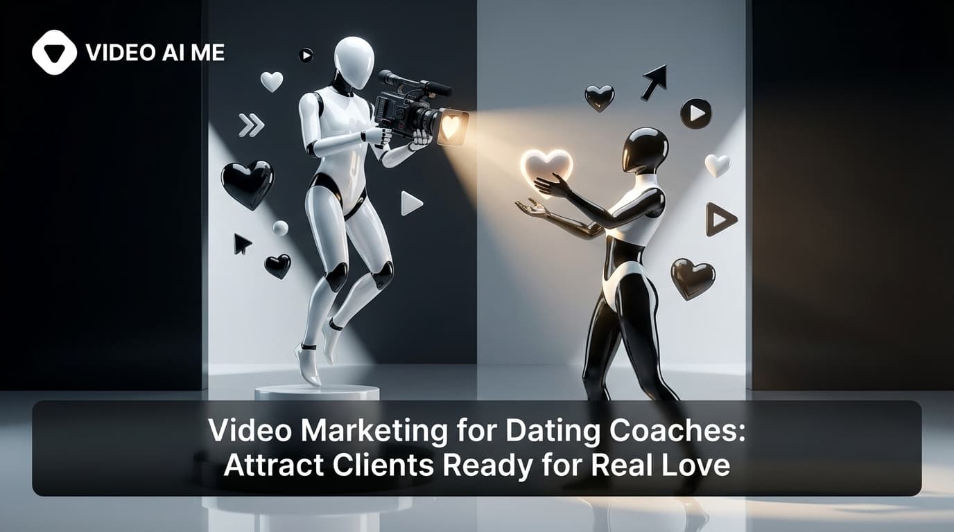 Dating coach creating video content for social media marketing