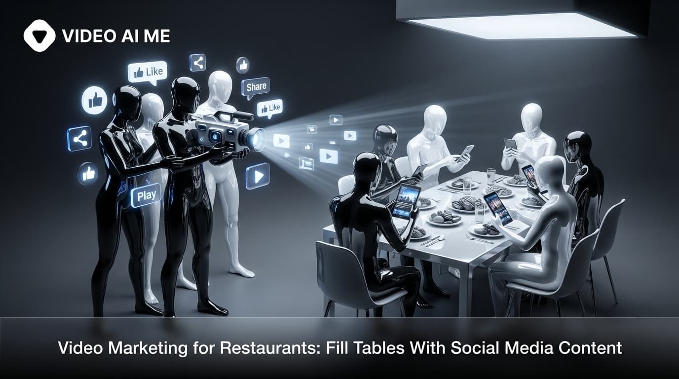 Restaurant video marketing showing appetizing food content for TikTok