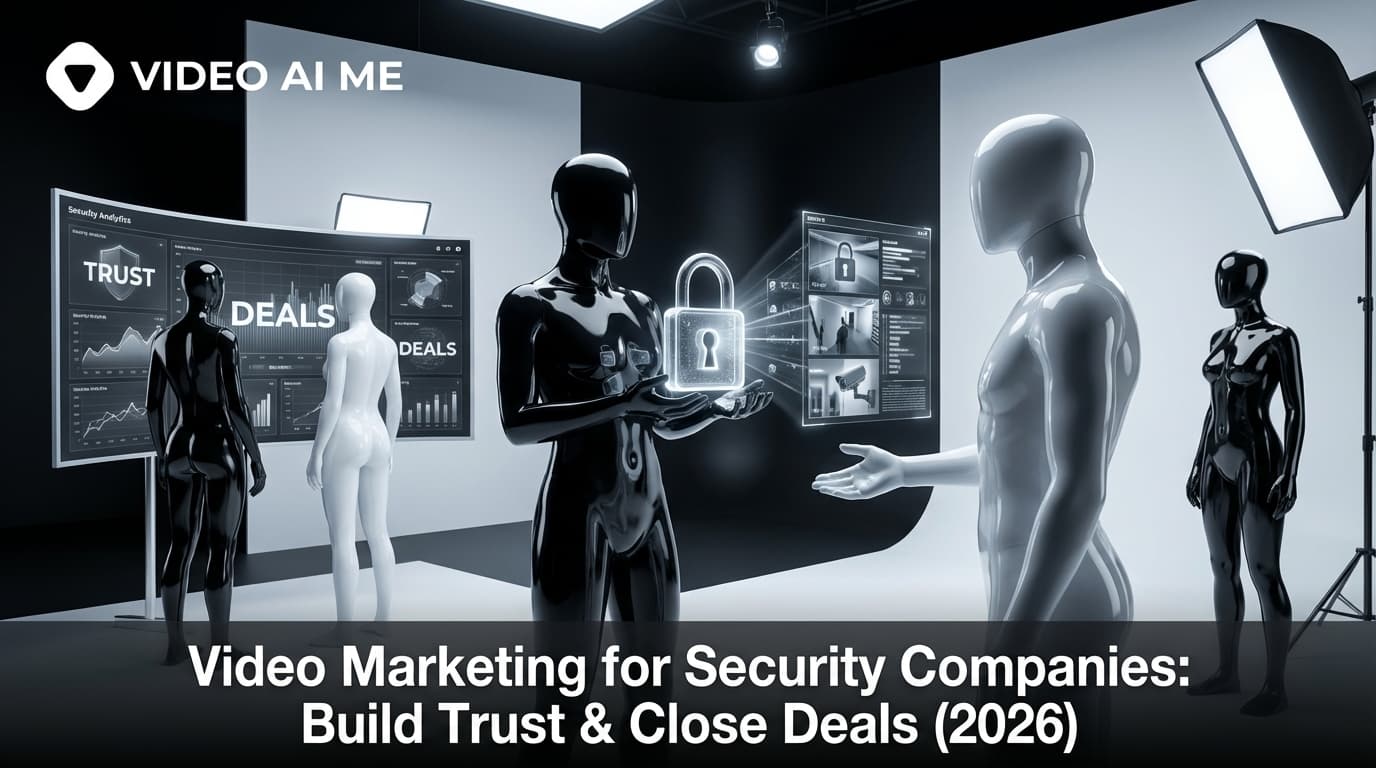 Security company video marketing featuring CCTV installation and monitoring demonstration