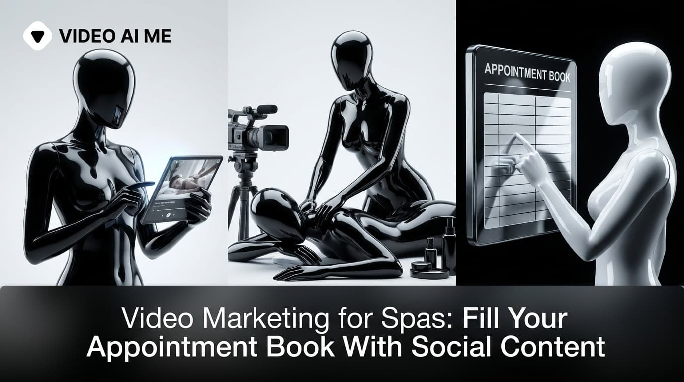 Spa treatment video being filmed for social media marketing