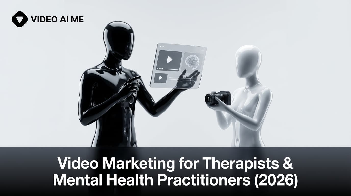 Mental health therapist video marketing showing welcoming office and calm professional setting