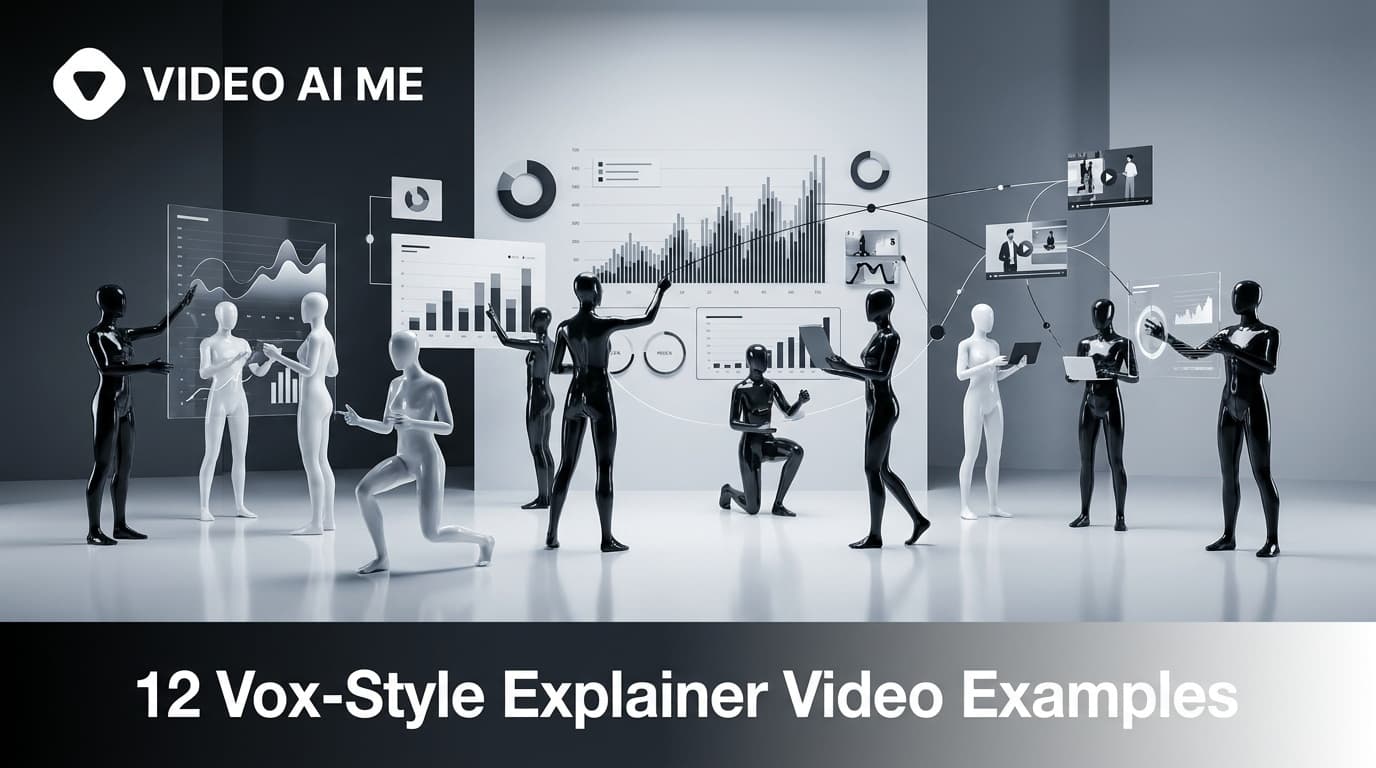 Paper-collage vox-style explainer video example with cutout illustrations, arrows, and narration for a product ad