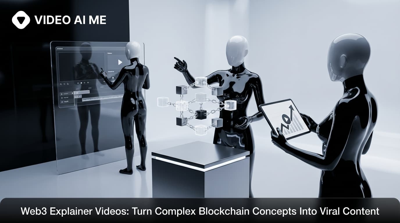 Web3 blockchain explainer video creation with AI presenters
